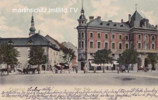Klagenfurt, Neuer Platz - Innere Stadt  (1. Bez) - alte historische Fotos Ansichten Bilder Aufnahmen Ansichtskarten 