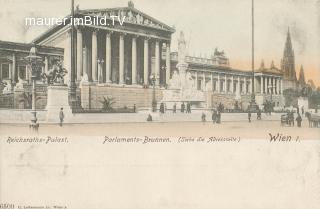 Wien - Parlament - Wien,Innere Stadt - alte historische Fotos Ansichten Bilder Aufnahmen Ansichtskarten 