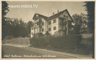 Hotel Bellevue in Pörtschach - Klagenfurt Land - alte historische Fotos Ansichten Bilder Aufnahmen Ansichtskarten 