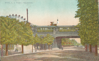 Prater, Hauptallee - Wien  2.,Leopoldstadt - alte historische Fotos Ansichten Bilder Aufnahmen Ansichtskarten 