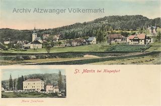 2 Bild Karte Klagenfurt St. Martin - Klagenfurt(Stadt) - alte historische Fotos Ansichten Bilder Aufnahmen Ansichtskarten 