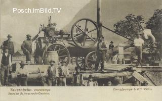 Tauernbahn Nordrampe km. 22,5  - Salzburg - alte historische Fotos Ansichten Bilder Aufnahmen Ansichtskarten 