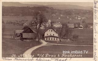 St. Niklas an der Drau, Gasthaus zum Kreuzwirt - Villach - alte historische Fotos Ansichten Bilder Aufnahmen Ansichtskarten 