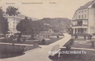 Rohitsch-Sauerbrunn, Grazerheim und Curplatz - Sann-Gegend (Savinjska) - alte historische Fotos Ansichten Bilder Aufnahmen Ansichtskarten 