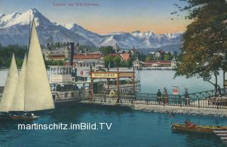 Velden, Schiffsanlegestelle Hotel Ulbing - Kärnten - alte historische Fotos Ansichten Bilder Aufnahmen Ansichtskarten 