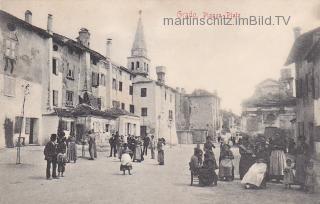 Grado, Piazza Platz - Friaul Julisch Venetien - alte historische Fotos Ansichten Bilder Aufnahmen Ansichtskarten 
