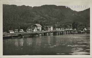 Brücke in Techendorf - Weißensee - alte historische Fotos Ansichten Bilder Aufnahmen Ansichtskarten 