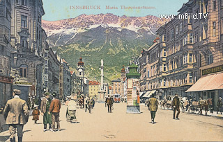 Maria Theresienstrasse - Innsbruck - alte historische Fotos Ansichten Bilder Aufnahmen Ansichtskarten 