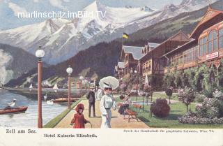 Zell am See, Hotel Kaiserin Elisabeth - alte historische Fotos Ansichten Bilder Aufnahmen Ansichtskarten 