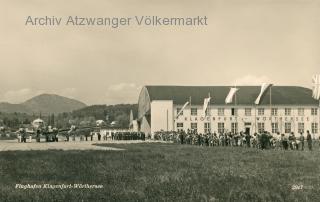 Klagenfurt Flughafen - Oesterreich - alte historische Fotos Ansichten Bilder Aufnahmen Ansichtskarten 