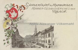 Sängerfahrt nach Villach  - Oesterreich - alte historische Fotos Ansichten Bilder Aufnahmen Ansichtskarten 