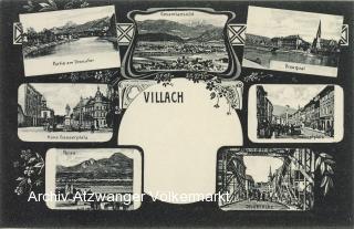 7 Bild Karte - Villach  - Oesterreich - alte historische Fotos Ansichten Bilder Aufnahmen Ansichtskarten 