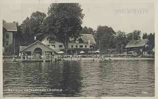 Pension Strandbad Leopold - Villach Land - alte historische Fotos Ansichten Bilder Aufnahmen Ansichtskarten 