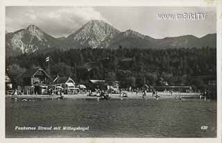 Faakersee - Sandbank - Villach Land - alte historische Fotos Ansichten Bilder Aufnahmen Ansichtskarten 