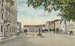Eferding Hauptplatz - alte historische Fotos Ansichten Bilder Aufnahmen Ansichtskarten 