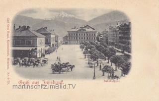 Innsbruck, Bahnhofplatz - Oesterreich - alte historische Fotos Ansichten Bilder Aufnahmen Ansichtskarten 