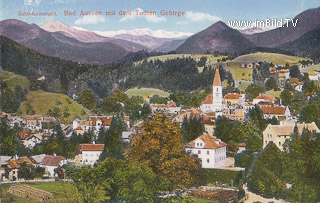 Bad Aussee mit dem toten Gebirge - Liezen - alte historische Fotos Ansichten Bilder Aufnahmen Ansichtskarten 