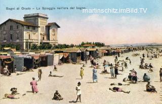 Grado Strand  - Friaul Julisch Venetien - alte historische Fotos Ansichten Bilder Aufnahmen Ansichtskarten 