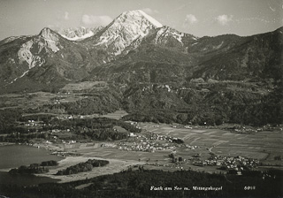 Faakersee mit Waldinsel im Moor - Kärnten - alte historische Fotos Ansichten Bilder Aufnahmen Ansichtskarten 