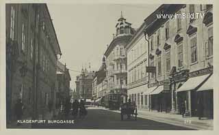 Klagenfurt - Burggasse - Burggasse - alte historische Fotos Ansichten Bilder Aufnahmen Ansichtskarten 