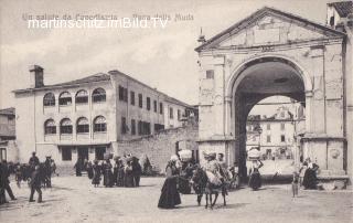 Capodistria, Muda-Tor, erbaut 1915 - alte historische Fotos Ansichten Bilder Aufnahmen Ansichtskarten 