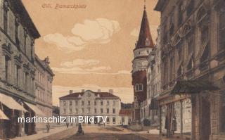 Cilli Bismarckplatz - alte historische Fotos Ansichten Bilder Aufnahmen Ansichtskarten 