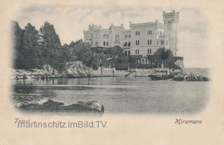 Triest, Schloss Miramar  - Italien - alte historische Fotos Ansichten Bilder Aufnahmen Ansichtskarten 