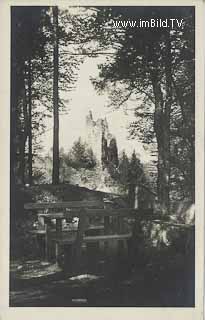 Pörtschach Ruine Leonstein - Pörtschach am Wörther See - alte historische Fotos Ansichten Bilder Aufnahmen Ansichtskarten 