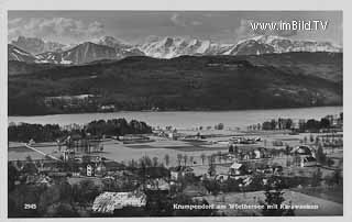 Krumpendorf mit Mittagskogel - Krumpendorf am Wörther See - alte historische Fotos Ansichten Bilder Aufnahmen Ansichtskarten 