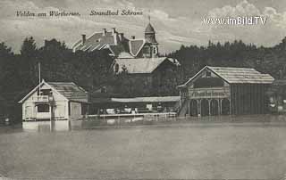 Strandbad Schranz - Villach Land - alte historische Fotos Ansichten Bilder Aufnahmen Ansichtskarten 