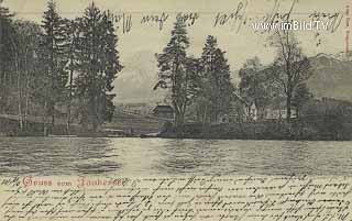 Faakersee Insel - Villach Land - alte historische Fotos Ansichten Bilder Aufnahmen Ansichtskarten 