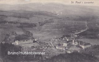 St. Paul im Lavanttal, Ortsansicht mit Stift - Wolfsberg - alte historische Fotos Ansichten Bilder Aufnahmen Ansichtskarten 