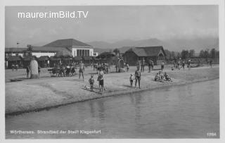 Strandbad der Stadt Klagenfurt - St. Martin   (12. Bez) - alte historische Fotos Ansichten Bilder Aufnahmen Ansichtskarten 