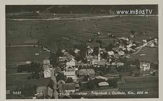 Fliegeraufnahme Tröpolach - Hermagor-Pressegger See - alte historische Fotos Ansichten Bilder Aufnahmen Ansichtskarten 