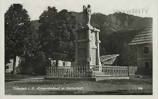 Kriegerdenkmal in Tröpolach - Hermagor - alte historische Fotos Ansichten Bilder Aufnahmen Ansichtskarten 