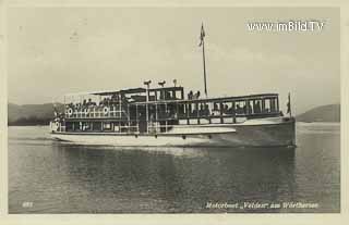 Motorboot Velden - Velden am Wörther See - alte historische Fotos Ansichten Bilder Aufnahmen Ansichtskarten 