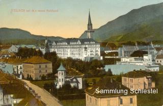 Das Hotel von der Peraustraße aus - Villach - alte historische Fotos Ansichten Bilder Aufnahmen Ansichtskarten 