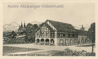 Turnhalle, Deutscher Turnverein - alte historische Fotos Ansichten Bilder Aufnahmen Ansichtskarten 