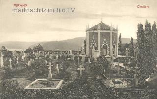 Piran, Friedhof - Slowenien - alte historische Fotos Ansichten Bilder Aufnahmen Ansichtskarten 