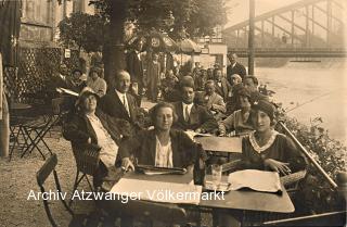 Villach, Cafe Lendler - Draulände - alte historische Fotos Ansichten Bilder Aufnahmen Ansichtskarten 