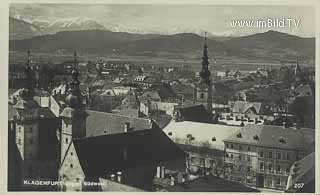 Blick über die Stadt - Klagenfurt am Wörthersee - alte historische Fotos Ansichten Bilder Aufnahmen Ansichtskarten 