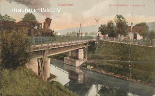 Eisenbahnbrücke Lendkanal - Klagenfurt am Wörthersee - alte historische Fotos Ansichten Bilder Aufnahmen Ansichtskarten 