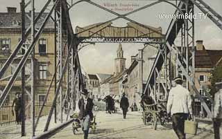 Alte Stadtbrücke Villach - Villach - alte historische Fotos Ansichten Bilder Aufnahmen Ansichtskarten 