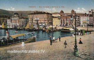 Triest, Hotel de la Villa  - Triest - alte historische Fotos Ansichten Bilder Aufnahmen Ansichtskarten 