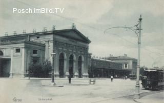 Graz Südbahnhof - Graz - alte historische Fotos Ansichten Bilder Aufnahmen Ansichtskarten 