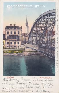 Villach Draubrücke  - Villach(Stadt) - alte historische Fotos Ansichten Bilder Aufnahmen Ansichtskarten 