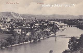 Marburg an der Drau, 3 Brücken - Slowenien - alte historische Fotos Ansichten Bilder Aufnahmen Ansichtskarten 
