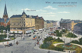Wien -  Mariahilferstrasse - Wien - alte historische Fotos Ansichten Bilder Aufnahmen Ansichtskarten 