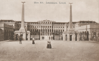 Schönbrunn, Schloss - Wien - alte historische Fotos Ansichten Bilder Aufnahmen Ansichtskarten 