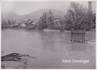 Villach, Abtrag der Kriegsbrücke - Villach - alte historische Fotos Ansichten Bilder Aufnahmen Ansichtskarten 